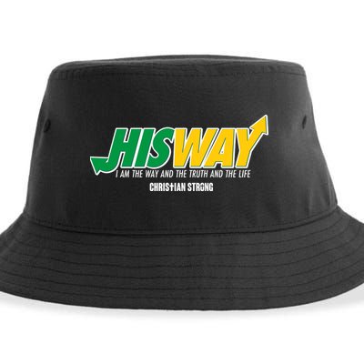 His Way I Am The Way The Truth And The Life Christian Strong Sustainable Bucket Hat