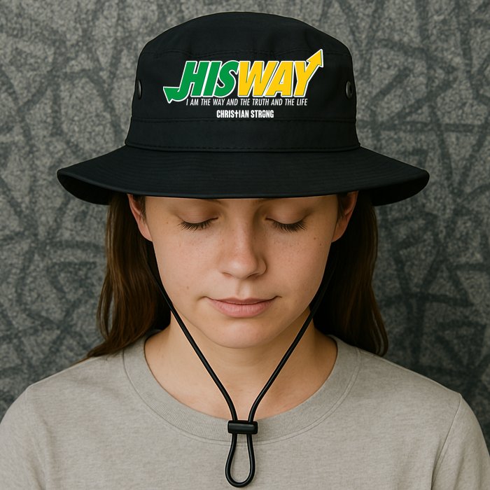 His Way I Am The Way The Truth And The Life Christian Strong Bucket Hat