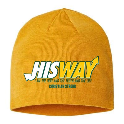 His Way I Am The Way The Truth And The Life Christian Strong Sustainable Beanie