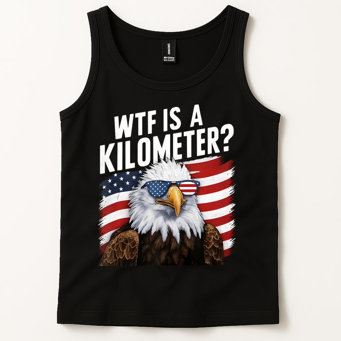 Hilarious Wtf Is A Kilometer 4th Of July Independence Day Tank Top