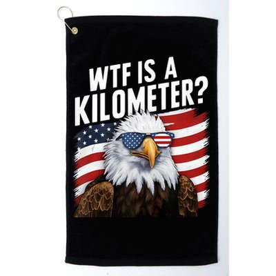 Hilarious Wtf Is A Kilometer 4th Of July Independence Day Golf Towel
