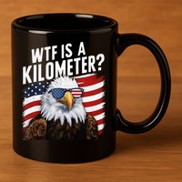 Hilarious Wtf Is A Kilometer 4th Of July Independence Day 11oz C Handle Ceramic Mug