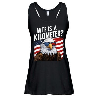Hilarious Wtf Is A Kilometer 4th Of July Independence Day Ladies Essential Flowy Tank