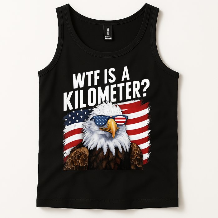 Hilarious Wtf Is A Kilometer 4th Of July Independence Day Tank Top
