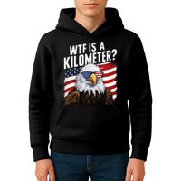 Hilarious Wtf Is A Kilometer 4th Of July Independence Day Kids Hoodie