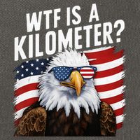 Hilarious Wtf Is A Kilometer 4th Of July Independence Day Cotton Canvas Backpack