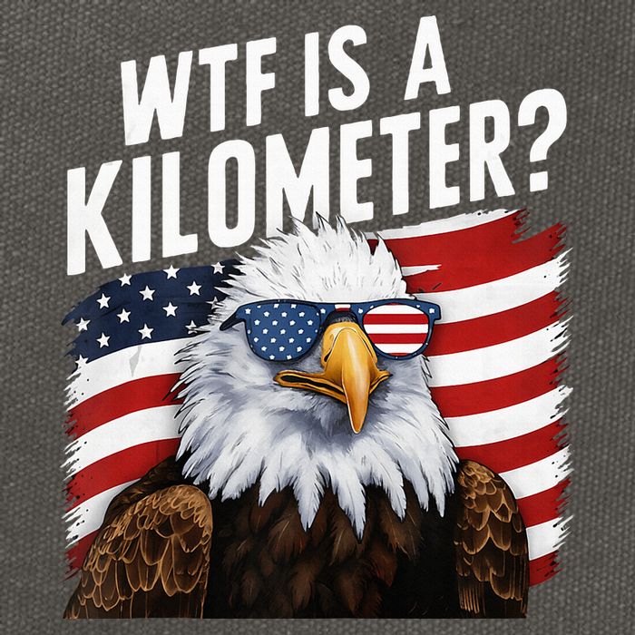 Hilarious Wtf Is A Kilometer 4th Of July Independence Day Cotton Canvas Backpack