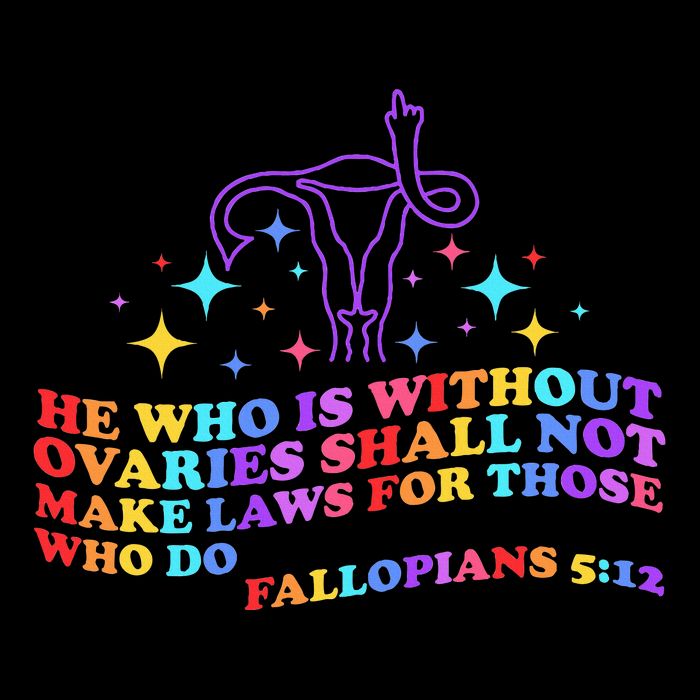 He Who Is Without Ovaries Shall Not Make Laws For Those T-Shirt
