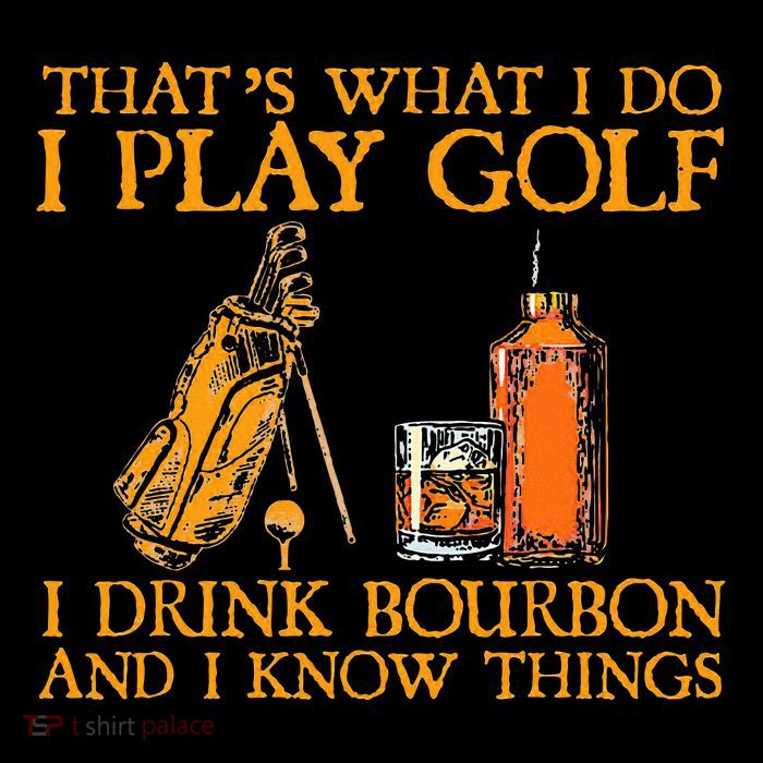 HatS What I Do I Play Golf I Drink Bourbon & I Know Hings Youth Performance Sprint T-Shirt