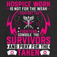 Hospice Work Is Not For The Weak CNA Palliative Care Nurse Golf Towel