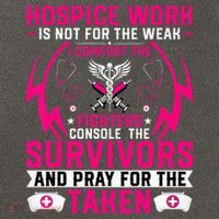Hospice Work Is Not For The Weak CNA Palliative Care Nurse Cotton Canvas Backpack