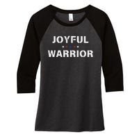 Harris Walz Joyful Warriors Walz Kamala Harris 2024 Women's Tri-Blend 3/4-Sleeve Raglan Shirt