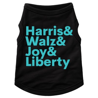 Harris Walz Joy Liberty Harris Walz Waltz 2024 Retro Doggie Tank