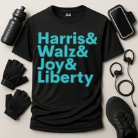 Harris Walz Joy Liberty Harris Walz Waltz 2024 Retro Cooling Performance Crew T-Shirt