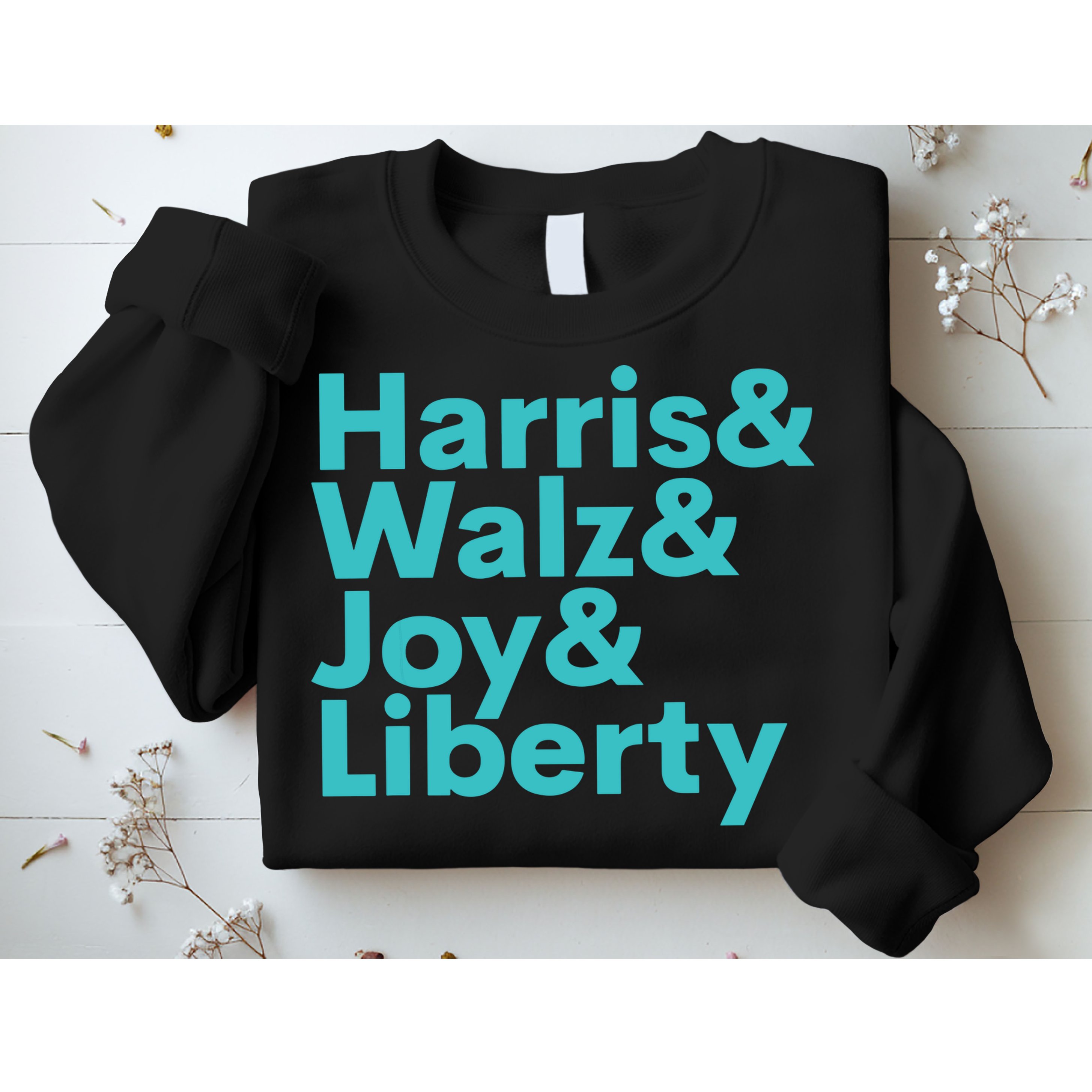 Harris Walz Joy Liberty Harris Walz Waltz 2024 Retro Sweatshirt