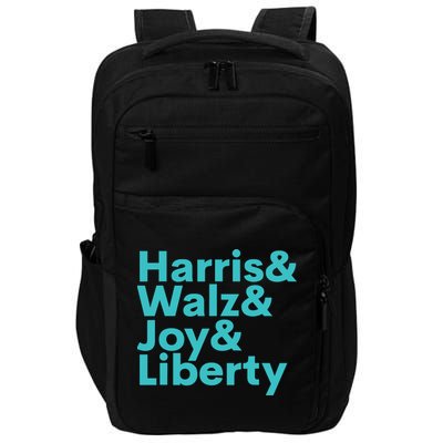 Harris Walz Joy Liberty Harris Walz Waltz 2024 Retro Impact Tech Backpack