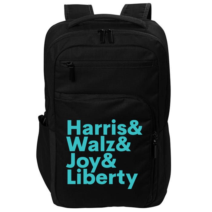 Harris Walz Joy Liberty Harris Walz Waltz 2024 Retro Impact Tech Backpack