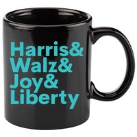 Harris Walz Joy Liberty Harris Walz Waltz 2024 Retro 11oz C Handle Ceramic Mug