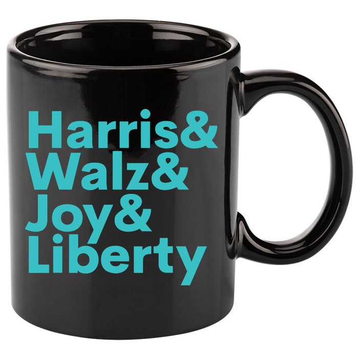 Harris Walz Joy Liberty Harris Walz Waltz 2024 Retro 11oz C Handle Ceramic Mug