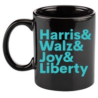 Harris Walz Joy Liberty Harris Walz Waltz 2024 Retro 11oz C Handle Ceramic Mug