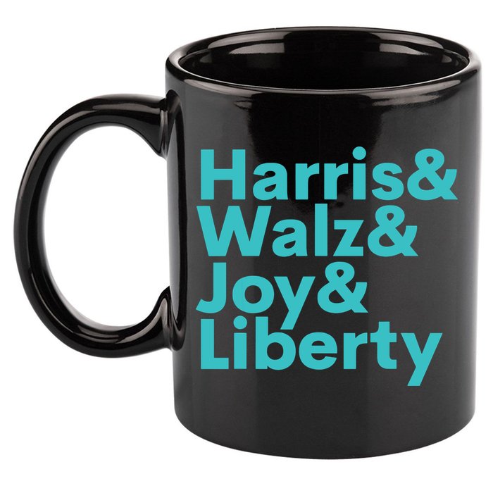 Harris Walz Joy Liberty Harris Walz Waltz 2024 Retro 11oz C Handle Ceramic Mug