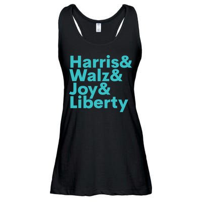 Harris Walz Joy Liberty Harris Walz Waltz 2024 Retro Ladies Essential Flowy Tank