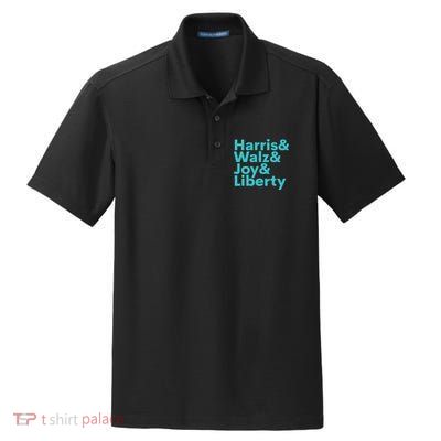 Harris Walz Joy Liberty Harris Walz Waltz 2024 Retro Dry Zone Grid Polo