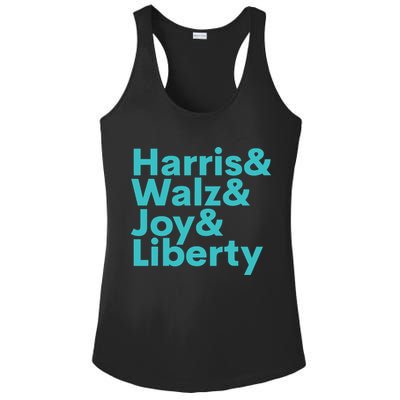 Harris Walz Joy Liberty Harris Walz Waltz 2024 Retro Ladies PosiCharge Competitor Racerback Tank