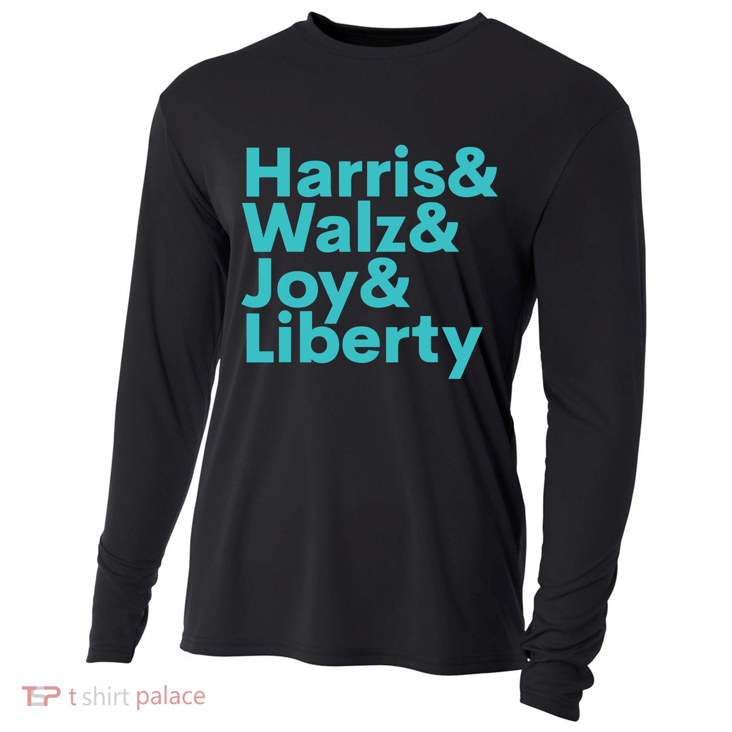 Harris Walz Joy Liberty Harris Walz Waltz 2024 Retro Cooling Performance Long Sleeve Crew