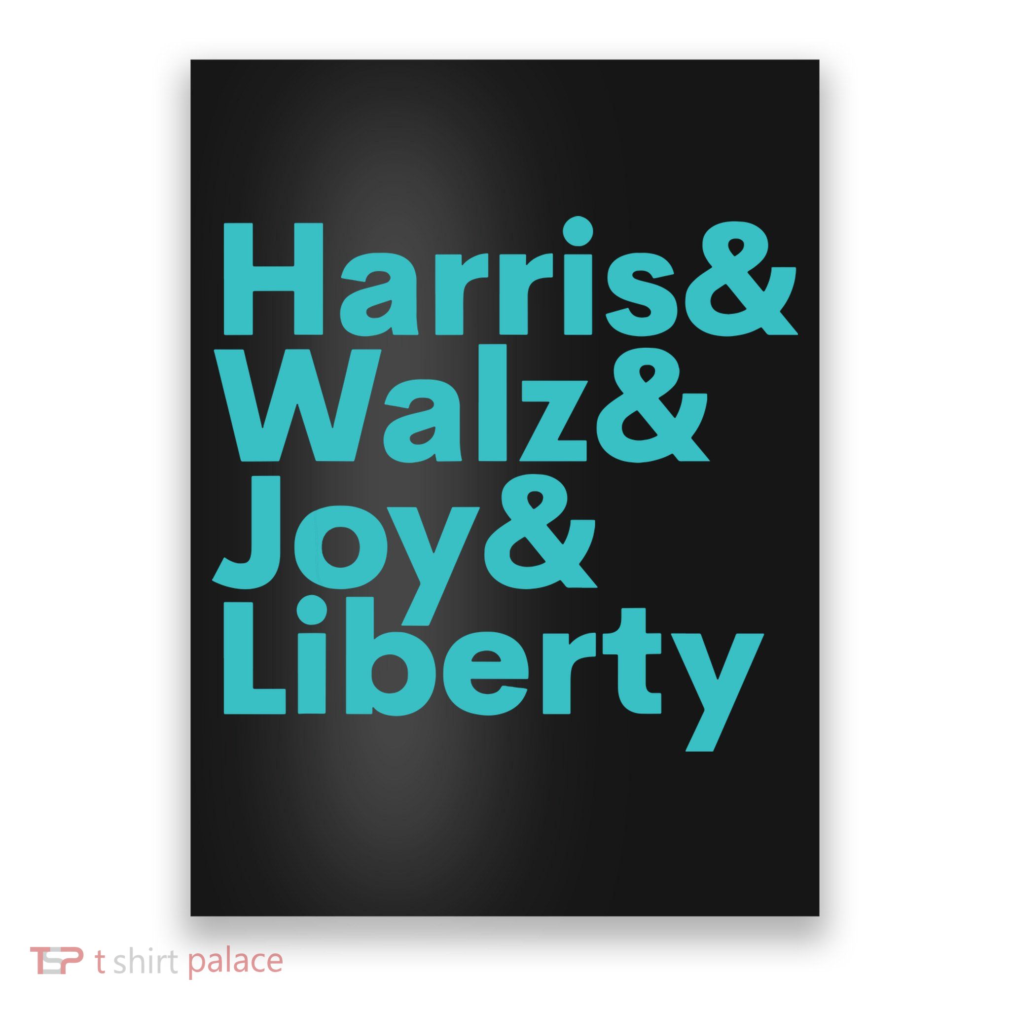 Harris Walz Joy Liberty Harris Walz Waltz 2024 Retro Poster