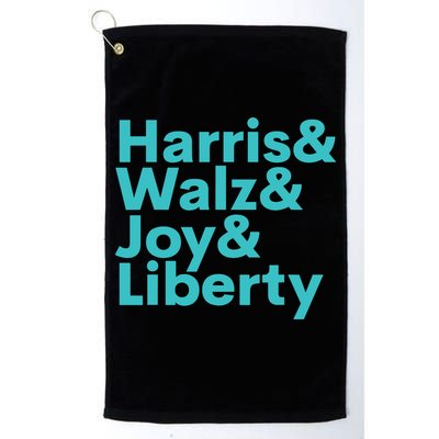 Harris Walz Joy Liberty Harris Walz Waltz 2024 Retro Golf Towel