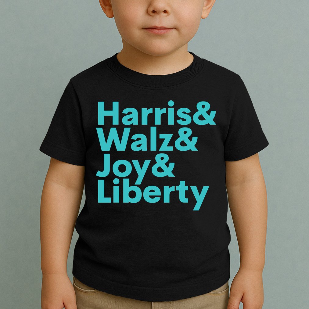 Harris Walz Joy Liberty Harris Walz Waltz 2024 Retro Toddler T-Shirt