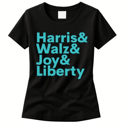 Harris Walz Joy Liberty Harris Walz Waltz 2024 Retro Womens T-Shirt