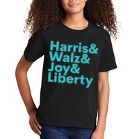 Harris Walz Joy Liberty Harris Walz Waltz 2024 Retro Kids T-Shirt