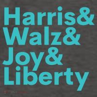 Harris Walz Joy Liberty Harris Walz Waltz 2024 Retro Vector Backpack