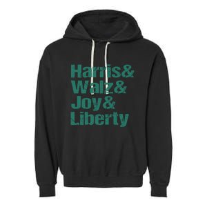 Harris Walz Joy Liberty Garment-Dyed Fleece Hoodie