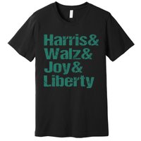 Harris Walz Joy Liberty Premium T-Shirt