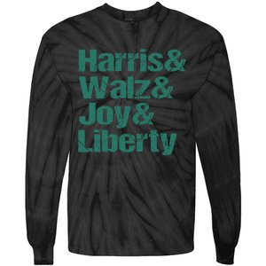 Harris Walz Joy Liberty Tie-Dye Long Sleeve Shirt