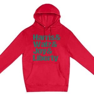 Harris Walz Joy Liberty Premium Pullover Hoodie