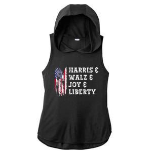 Harris & Walz & Joy & Liberty Ladies PosiCharge Tri-Blend Wicking Draft Hoodie Tank