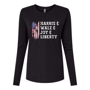 Harris & Walz & Joy & Liberty Womens Cotton Relaxed Long Sleeve T-Shirt