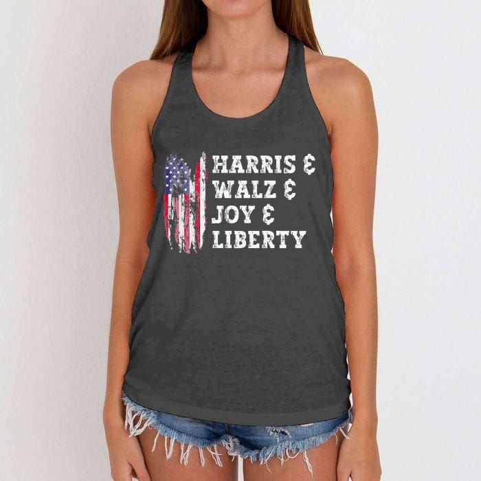 Harris & Walz & Joy & Liberty Women's Knotted Racerback Tank