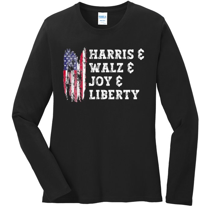 Harris & Walz & Joy & Liberty Ladies Long Sleeve Shirt