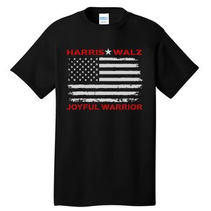 Harris Waltz Joyful Warrior Kamala Harris Tim Walz President Tall T-Shirt