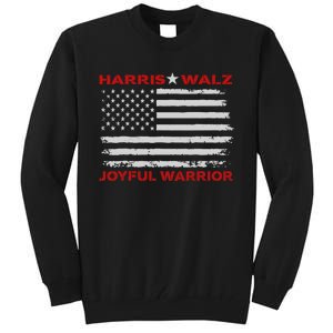 Harris Waltz Joyful Warrior Kamala Harris Tim Walz President Tall Sweatshirt