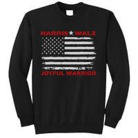 Harris Waltz Joyful Warrior Kamala Harris Tim Walz President Tall Sweatshirt