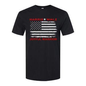 Harris Waltz Joyful Warrior Kamala Harris Tim Walz President Softstyle CVC T-Shirt