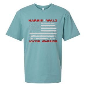 Harris Waltz Joyful Warrior Kamala Harris Tim Walz President Sueded Cloud Jersey T-Shirt