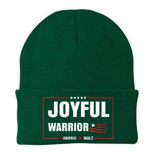 Harris Waltz Joyful Warrior Kamala Harris Tim Walz President Knit Cap Winter Beanie