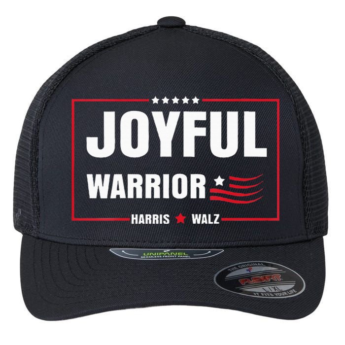 Harris Waltz Joyful Warrior Kamala Harris Tim Walz President Flexfit Unipanel Trucker Cap